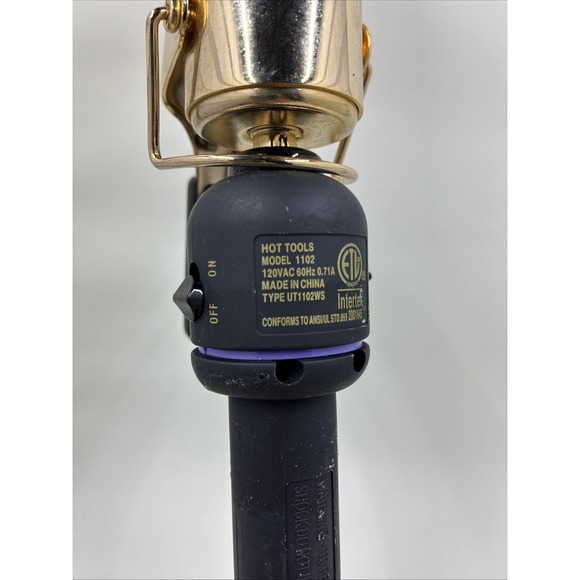 Hot Tools Professional 1-1/2 Gold Hair Curling Iron Mod. HT1102XL - Picture 6 of 9